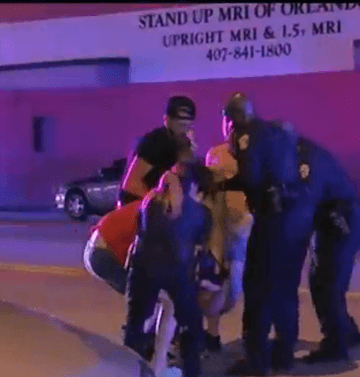 People outside of the Pulse nightclub shooting