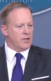 A photo of Sean Spicer speaking to the White House press corps