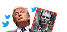 A collage of Donald Trump, Twitter birds, and Donald Trump Jr on the cover of Time Magazine.