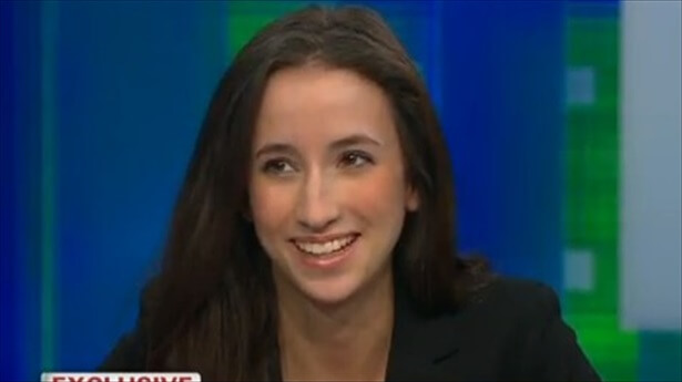 A photo of Belle Knox on CNN