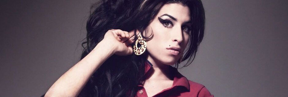 A photo of the late singer Amy Winehouse