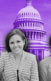 A photo of four women in front of the US congress building