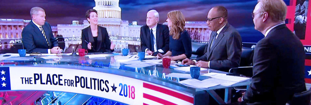 A photo of a panel at MSNBC