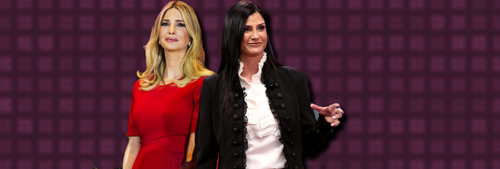 A collage of photos of Ivanka Trump and Dana Loesch