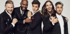 A photo of the leads of the reality show "Queer Eye"