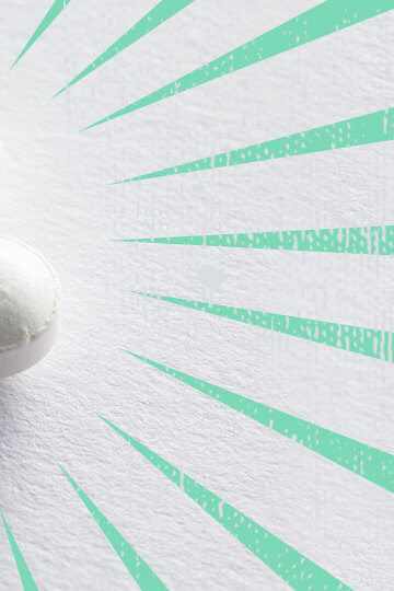 A collage of two pills