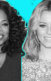A collage of photos of Shona Rhimes, Oprah Winfrey, Elizabeth Banks and Ava DuVernay.