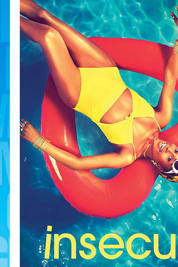 Collage of promotional posters for the television shows "The Mindy Project," "Insecure," and "Broad City."