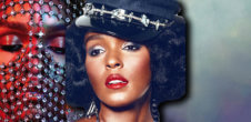 A collage of photos of Janelle Monáe