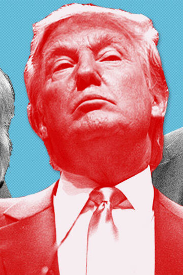 A collage of photos of Scott Pruit, Betsy Devos, Ben Carson and Donald Trump.