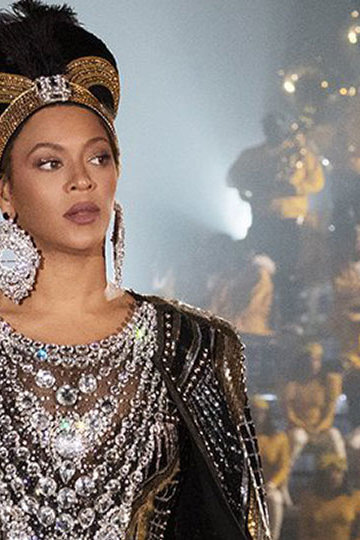 A photo of Beyoncé at her 2018 Coachella performance.