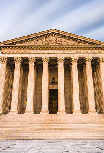 A photo of the U.S. Supreme Court building