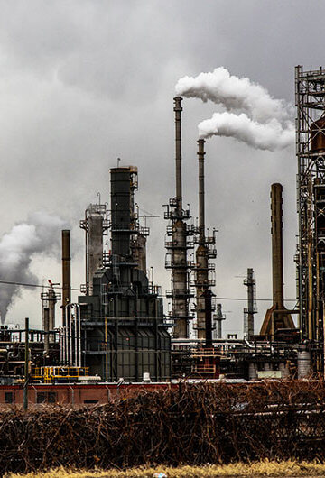 A photo of a factory