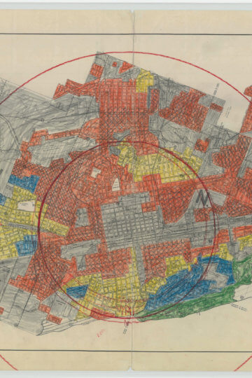 A photo of a map of Birmingham, Alabama.
