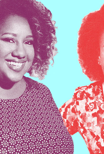 A photo of Ashley Nicole Brown and Amber Ruffin