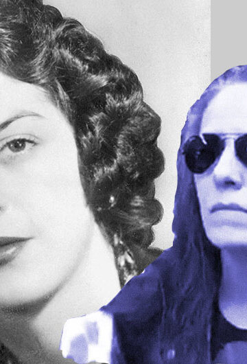 A collage of photos of Teresa Sue Klein and Carolyn Bryant