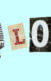 A collage of an old microphone with the text "L O L" next to it.