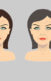 An illustration of a woman aging over time.