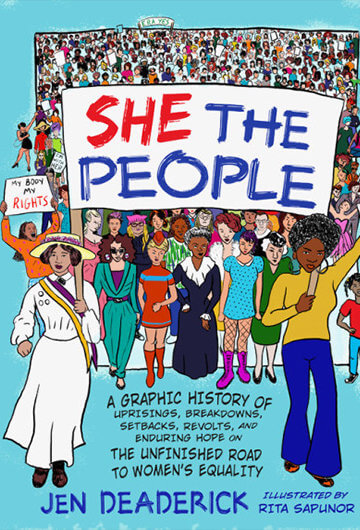 The cover of and illustrations form the book "She The People" by Jen Deaderick