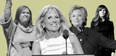 A collage of photos of Jill Biden, Hilary Clinton, Ivanka Trump and Jane Sanders.