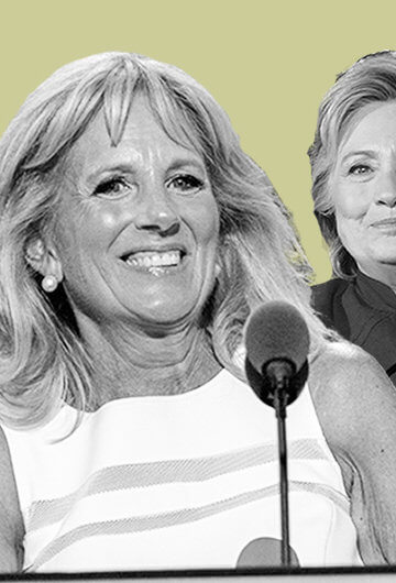 A collage of photos of Jill Biden, Hilary Clinton, Ivanka Trump and Jane Sanders.
