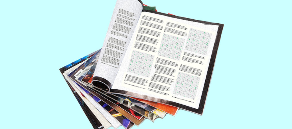 A collage of various magazines that give financial advice.