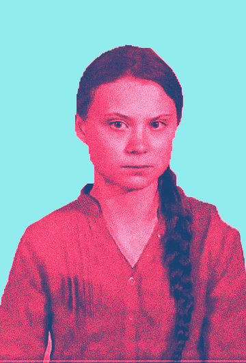 A photo of Greta Thunberg