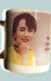 Image of coffee mug with picture of Aung San Suu Kyi mug State Counsellor of Myanmar