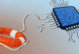 A lifepreserver connected to a computer chip