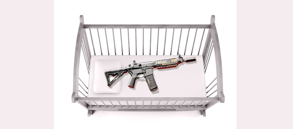 AR 15 in a crib