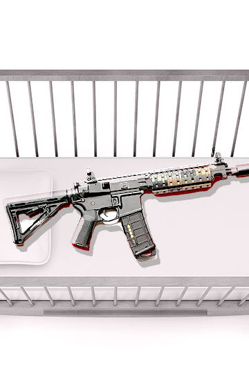 AR 15 in a crib