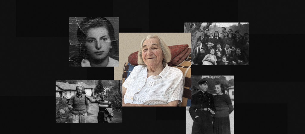 A collage of various photos of Tsvetana Dhermanova from her life