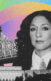 Photo of Maya Contreras on a collage background of rainbow, bridge and city skyline