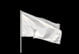 a white flag on a black background to convey surrender to all of the intersecting crisis