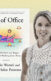 The cover of the book "Out of Office" by Charlie Warzel and Anne Helen Peterson and a picture of Anne Helen Peterson