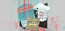 A collage of older documents promoting underground abortion services.